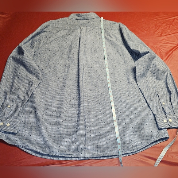 U.S. Polo Assn szXLT Blue Cotton Textured Denim Style Button Down E.U.C. - Picture 3 of 8